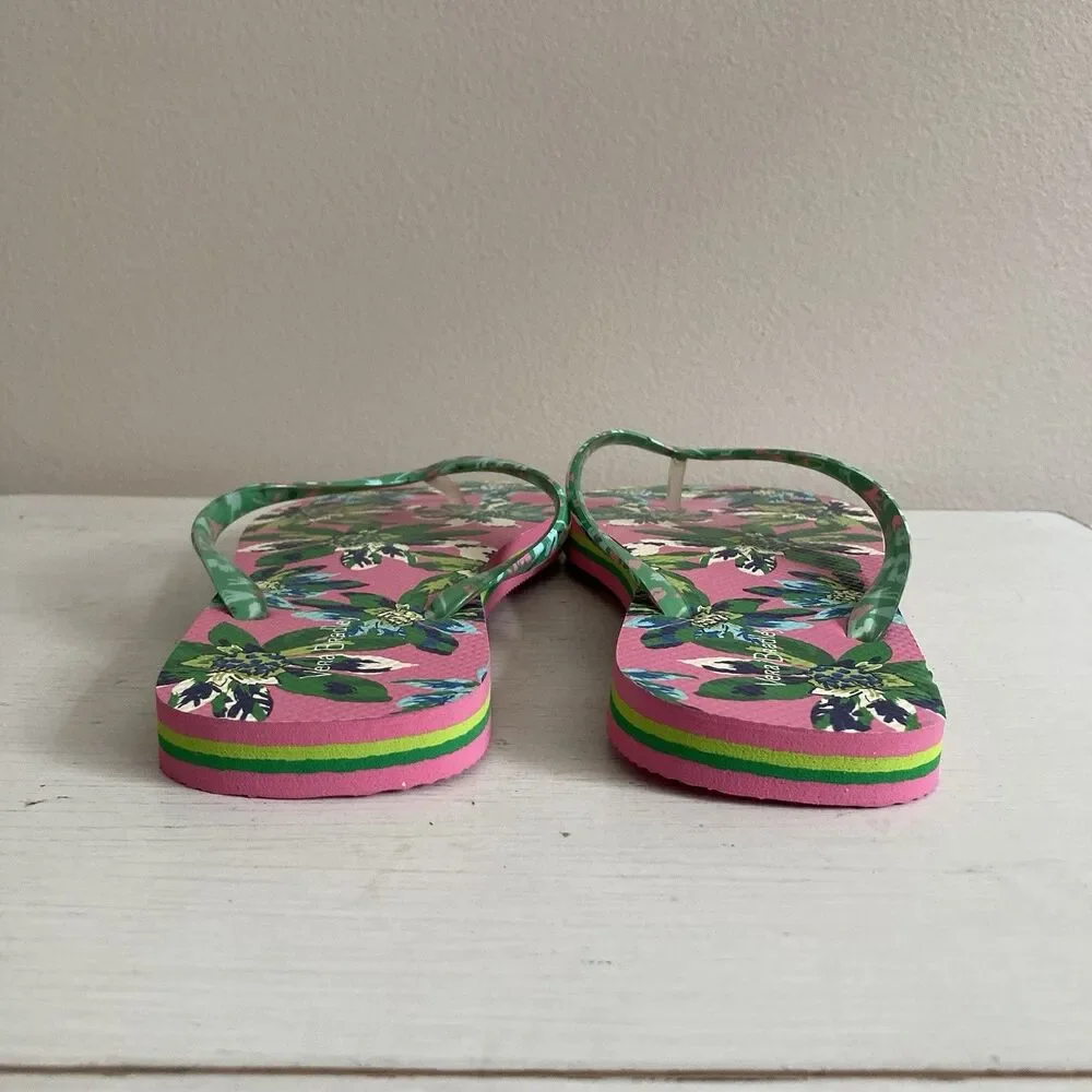 Vera Bradley Flip Flops in Marion Floral Size Medium 7-8 New Summer Vacation